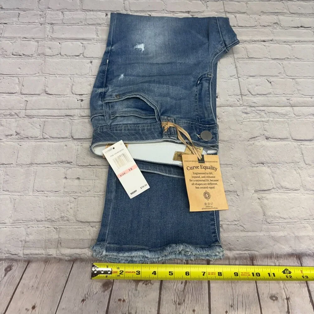 NWT Democracy Women Freedom Ankle Skimmer Jeans Size 10 Blue Denim C093 -18